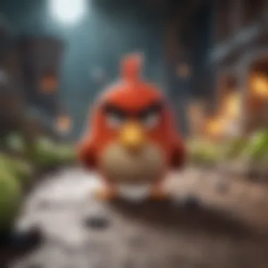 Strategic Gameplay in Angry Birds Abstract design symbolizing strategy in Angry Birds game