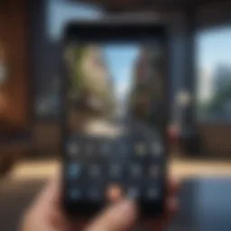 User interface of a popular Android game