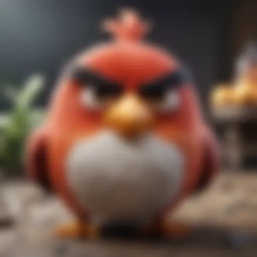 Iconic Angry Birds characters displayed in an engaging art style