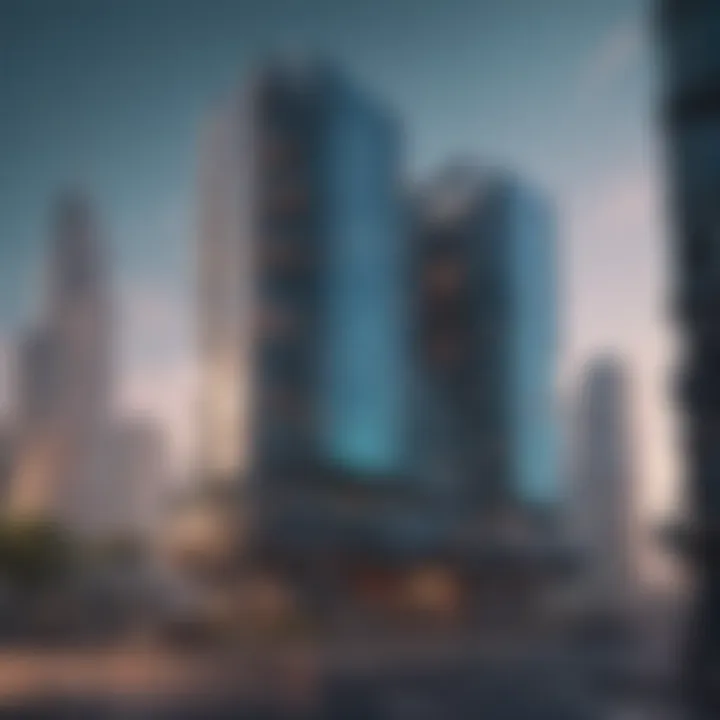 Base Building Android Game with Futuristic Cityscape