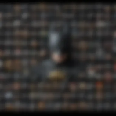 Evolution of Batman Video Games A collage showcasing various Batman video game titles over the decades