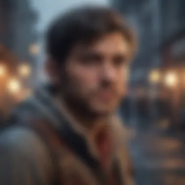 Engaging Character Exploration An engaging character exploring a mystical world