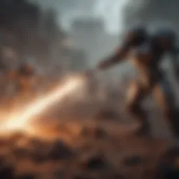 Iconic battle scene from a popular RTS game
