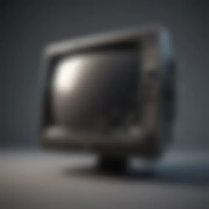 Illustration of a broken TV screen