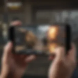 A detailed view of Call of Duty gameplay on a mobile device