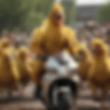 Victorious Celebrations in Chocobo Racing GP Chocobo Racing GP champions celebrating victory