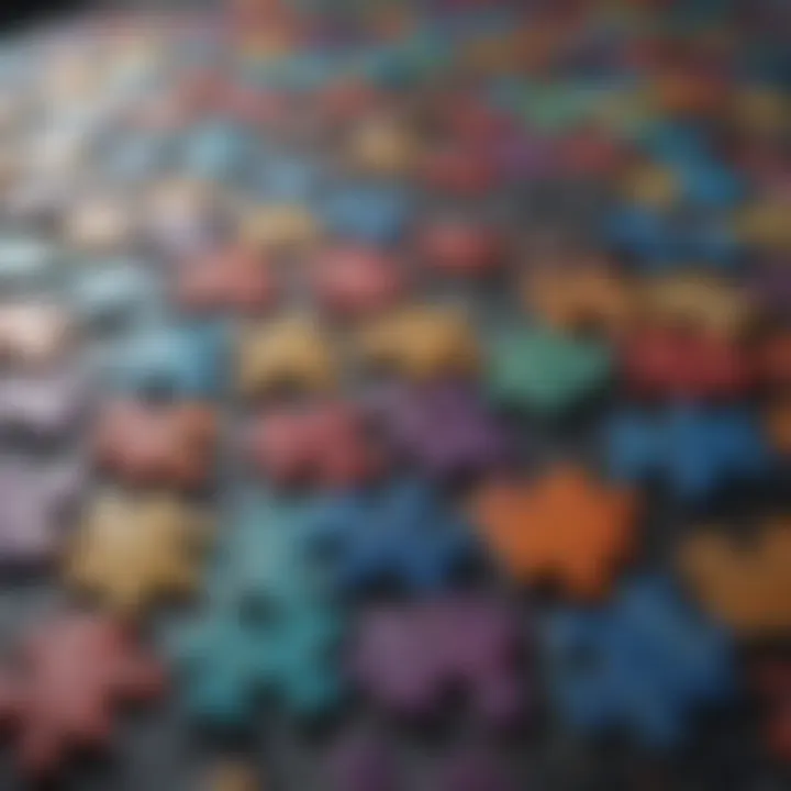 Colorful Abstract Puzzle Pieces