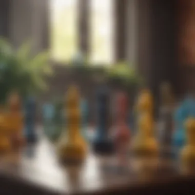 Chess pieces representing strategic investment in Pokemon Go accounts