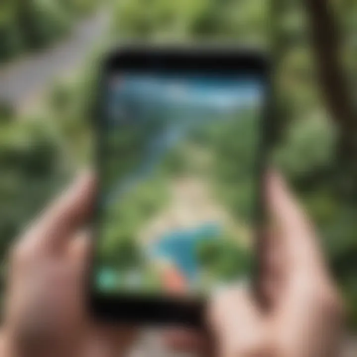 Player navigating a Pokémon map