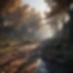 The eerie setting of a Dead by Daylight map