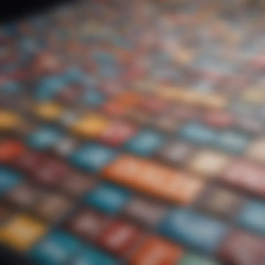 A close-up of a Wordle game board showcasing colorful tiles.