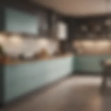Modern Kitchen Customization Experience User customizing a modern kitchen in a mobile game