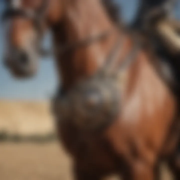 Detailed Close-Up of Tack and Gear in Horse Simulation Game