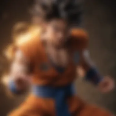 Goku's Intense Power-Up Moment Goku Powering Up