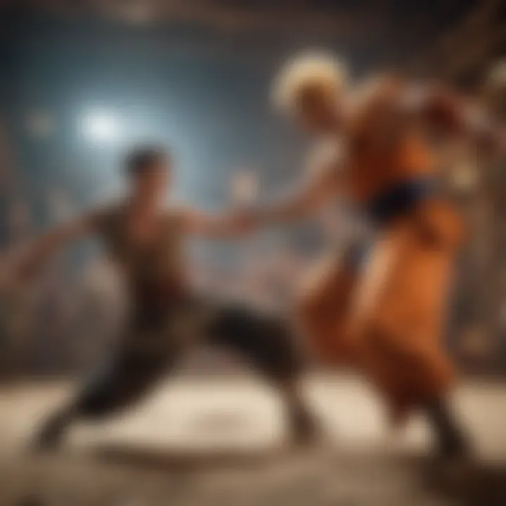 Martial Arts Battle Scene