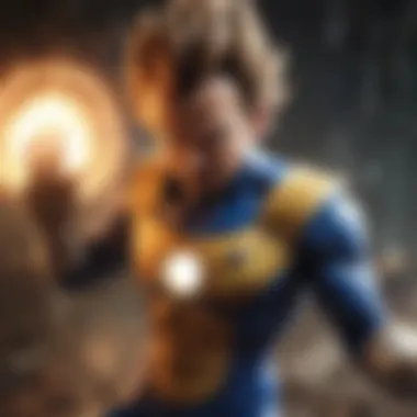 Vegeta Unleashing a Powerful Energy Blast Vegeta's Energy Blast