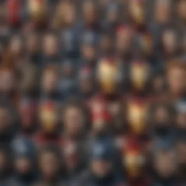 Dynamic Marvel Characters Collage Poster