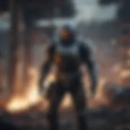 A strategic battlefield showcasing complex gameplay