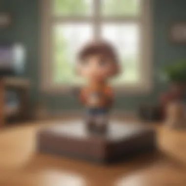 Amiibo figure enhancing immersive gaming experience in Animal Crossing: New Horizons