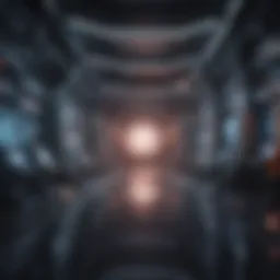 Abstract universe with futuristic elements