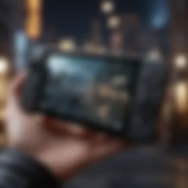 Stylish Handheld Gaming Device Sleek and Stylish Handheld Gaming Device