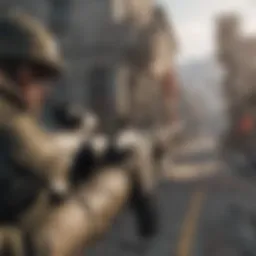 Dynamic gameplay scene from Call of Duty on Nintendo Switch