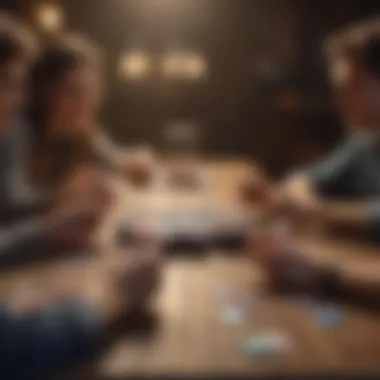 Friends connecting online to play card games together