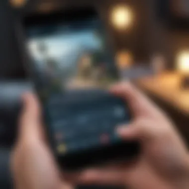 Mobile Interface of a Dating Game An engaging mobile interface showcasing a dating game.