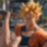 Dragon Ball Android game interface showcasing vibrant graphics and action