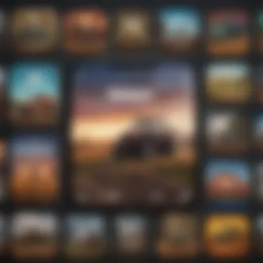 Popular Titles in Farm Gaming A collage of popular farm game app icons on a smartphone screen