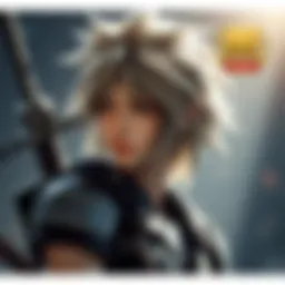 Iconic Cloud Strife character from Final Fantasy VII