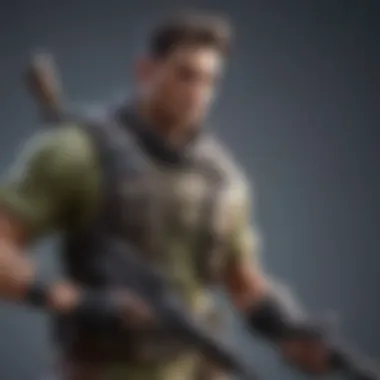 An engaging screenshot of a Fortnite-style character in action