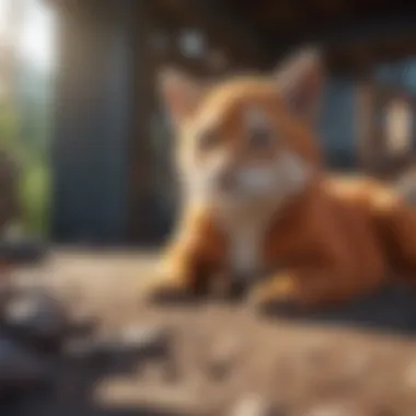 Popular Animal Simulation Game A colorful screenshot from a popular animal simulation game featuring various cute animals.