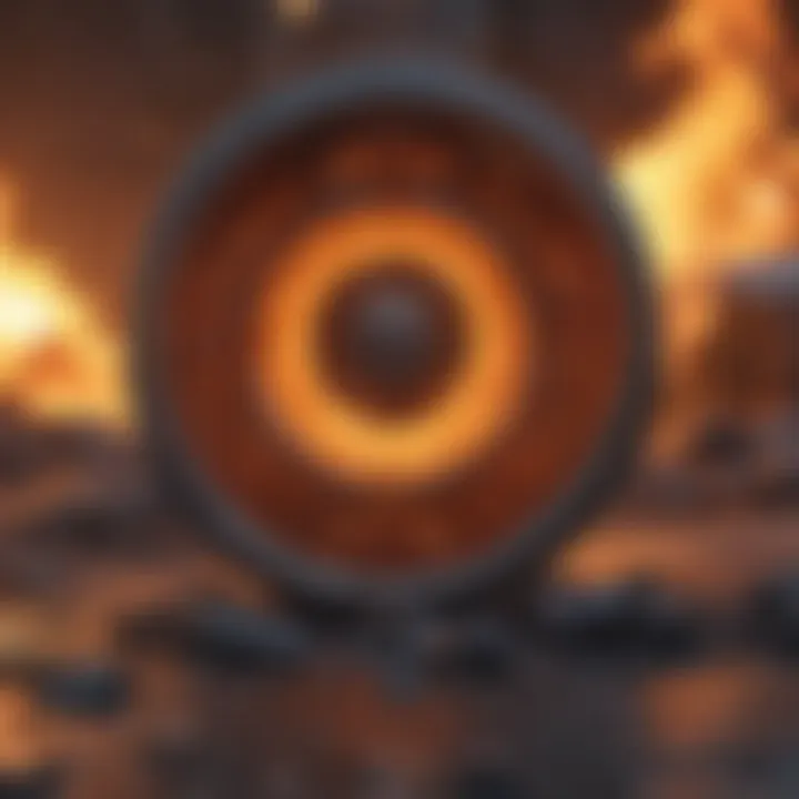 Abstract representation of downloading Free Fire game on PC