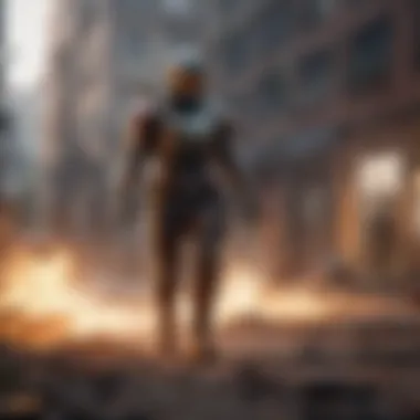 Dynamic Action Game Experience A vibrant action game scene highlighting dynamic combat and stunning graphics on an iOS device.