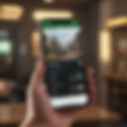 User accessing Game Pass on iPhone