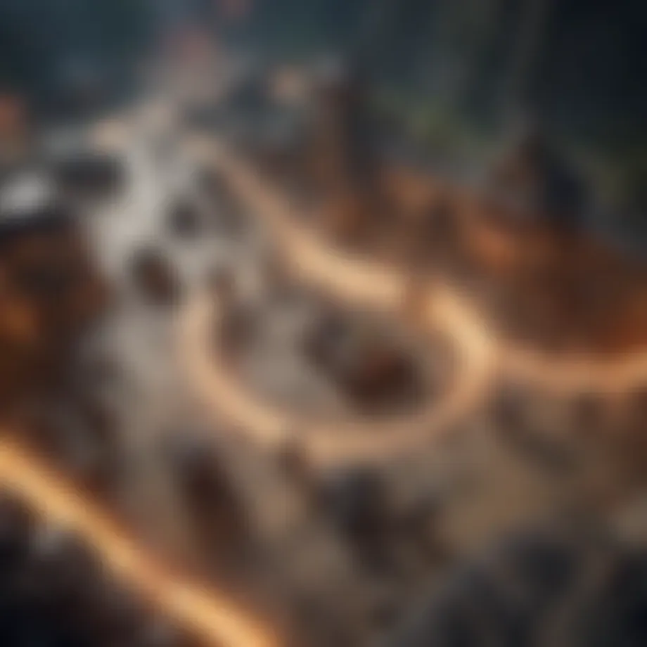 Dynamic gameplay scene from a strategy game