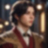 Elegant protagonist in a fantasy world
