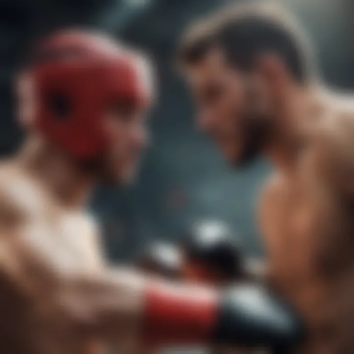 Focus and concentration during boxing training game