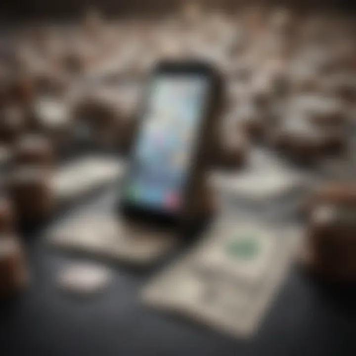 A graphical representation of different types of iPhone games that offer cash prizes