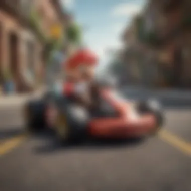 A historical timeline illustrating the evolution of Mario Kart games from the original to the latest version.