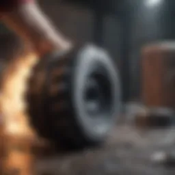 A montage of popular mobile games showcasing grinding mechanics