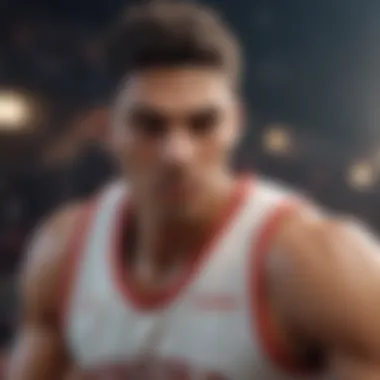 Player customization options in basketball game