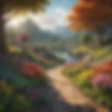 A breathtaking landscape from a popular Pokémon game on Android showcasing vibrant colors and intricate detailing.