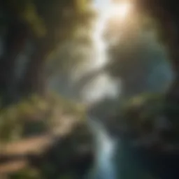 A visually captivating representation of Sao RPG game landscapes