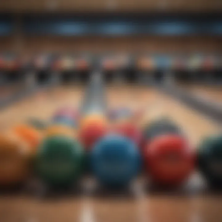 Multiple bowling balls displayed in a game menu