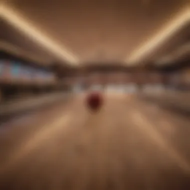 Player engaging with a bowling game on mobile