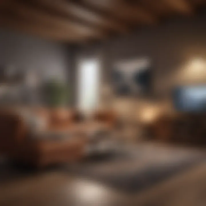 A cozy virtual interior filled with customizable furniture options