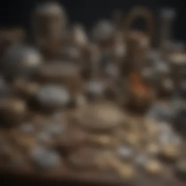 A collection of in-game currencies and items