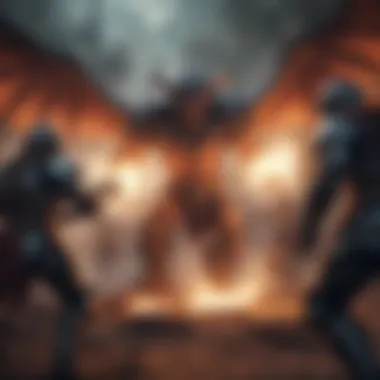 Engaging Battles in Mobile RPGs An engaging battle sequence from a popular mobile RPG